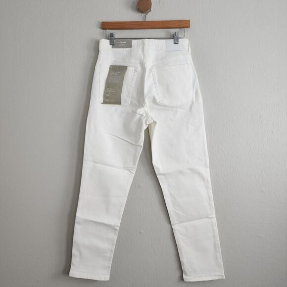 NEW Everlane The Curvy Cheeky High Waisted Straight Leg Jean White - Picture 8 of 11